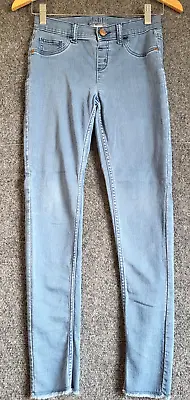 Justice Girls Denim Jeans Blue Size 14 Skinny Leg Jegging Mid Rise Med Wash • $9.99