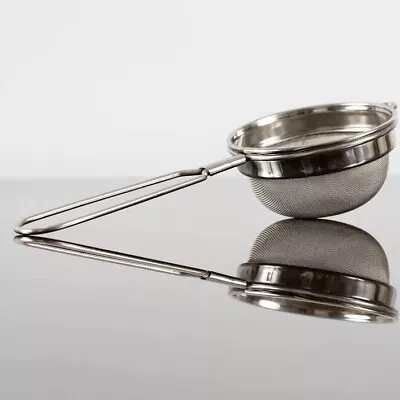 £3.99 • Buy 1 Fine Tea Strainer Steel Chai Mesh Herb Small Filter Sieve Loose Tea Spill UK