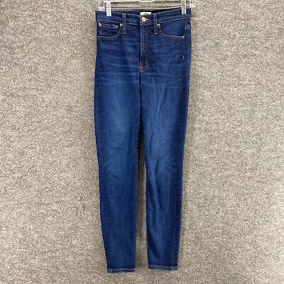 J. Crew Jeans Women 27 Plus Blue Denim Medium Wash 10'' High Rise Toothpick • $17.59