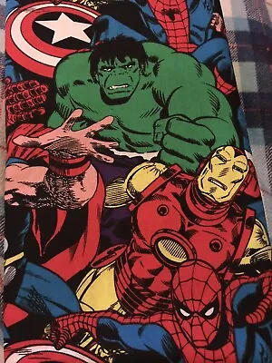 Super Hero Avengers Marvel Cotton Fabric Mask Material 1 Yard • $3