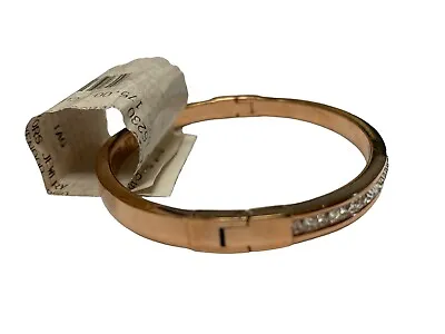 Michael Kors Rose Gold Clear Crystal Hinged Bracelet • $24.99