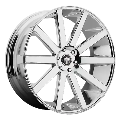 1 New 22X9 38 5X120 DUB 1PC S120 Shot Calla Chrome Plated Wheel/Rim • $612