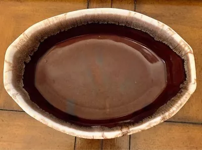 Vintage McCoy Pottery Brown Drip Baking Dish • $14.95