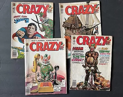 CRAZY Magazine Lot Of 4 Marvel 1980’s • $19.99