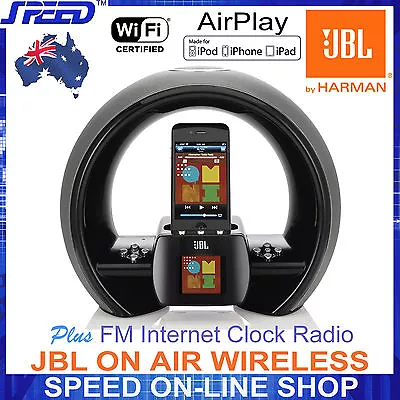 $229 • Buy JBL ON AIR AirPlay Speaker For All IPhone 14/13 ... 5/4/3 With FM Internet RADIO