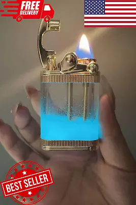 Vintage Kerosene Lighter With Novel And Unique Luminous Quicksand Windproof • $29.20