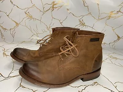Harley Davidson Men Brown Leather Lace Up Boots D92105 Size US9 EU42 • $165.48
