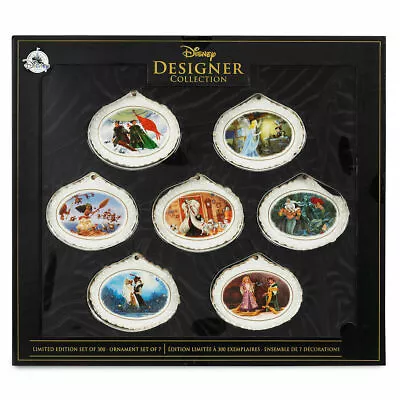 New 2017 D23 Expo Designer Collection Christmas Tree Ornament Set Of 7 LE 300 • $298