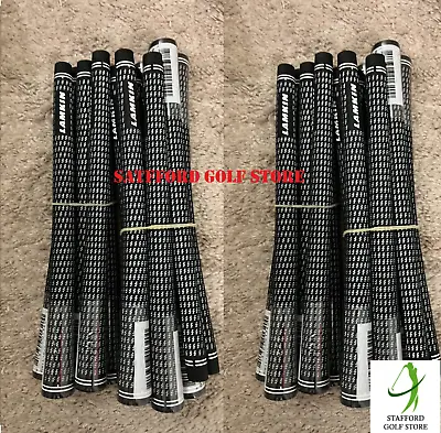 NEW LAMKIN Crossline Golf Club Grips Black/White All Size Available AUTHENTIC • $49