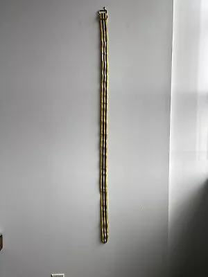 J.Press Ribbon D-Ring Belt - Navy / Yellow - Large- Made In USA • $15