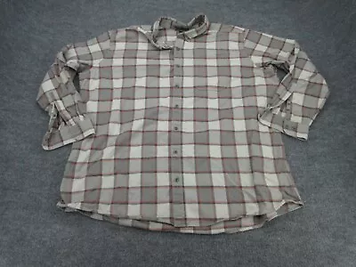 Eddie Bauer Shirt Mens 3XLT Multicolor Relaxed Plaid Long Sleeve Button 3XL Tall • $18.88