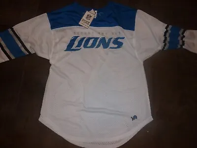 Detroit Lions Very Rare Victorias Secret Pink Applique Nfl Bat Wing Jersey • $49.99