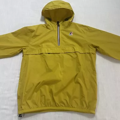 K-Way Jacket Mens Vintage Windbreaker Rain Coat Hooded Pullover 3.0 Size Small • $38.99