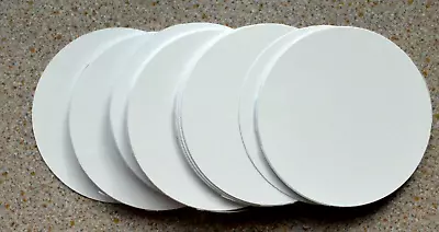 40 X 70mm Diameter Smooth White Round Craft Card Cut -Outs NEW • £1.50