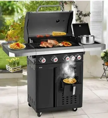 Landmann Fryton 4.1 Gas BBQ With Integrated 3.5L Air Fryer (Collection Only) New • £529.99