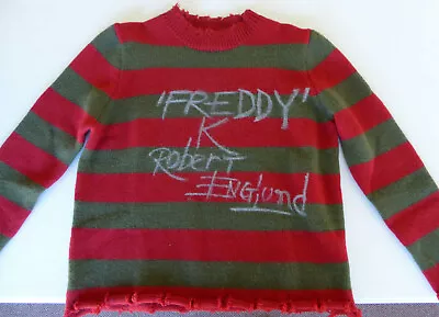 £808.76 • Buy Robert Englund Signed Freddy Krueger Sweater, Nightmare On Elm Street, JSA COA
