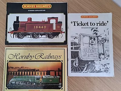  Hornby Model Railway Catalogues From 1978 1979 & 1981 • £7.50