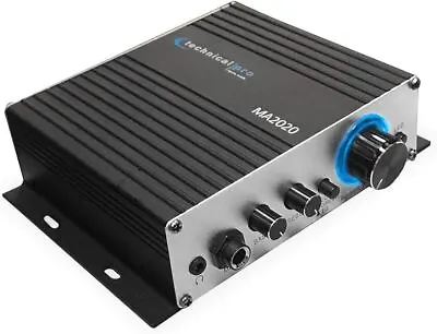 Technical Pro MA2020 Mini Amplifier Mic Input LED Controls MP3 Input - Black • $10