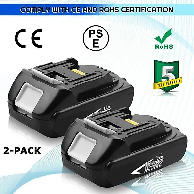 2 Pack Battery For Makita 18V 3ah LXT Lithium-Ion BL1830 BL1840 BL1815N Cordless • $27.89