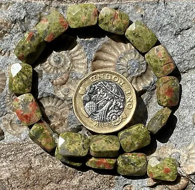 £6.45 • Buy Unakite - Semi Precious - Gemstone Beads 20cm Strand - Jewellery Making