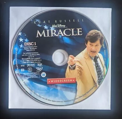 Miracle DVD Kurt Russell (Disc Only) No Case • $2.50