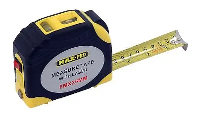 8M Retractable Metal Tape Measure Metric Imperial Measuring • £10.49