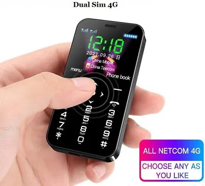 $56.99 • Buy D13 World Smallest 4G Mini Smartphone Dual Sim 1.8in Student Unlock Mobile Phone