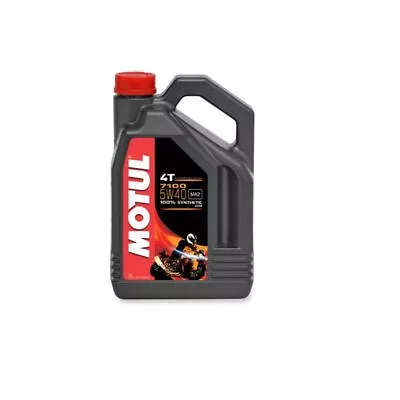 Motul 7100 4T Synthetic Ester 4-Stroke Engine Motor Oil 5w40 (4 Liter) 1 Gallon • $70.45