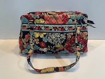 Vera Bradley Happy Snails Floral Multicolor Pattern Purse Shoulder Bag Quilted • $21.99