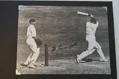 Cricket - Collectable - Harold Larwood - WA Oldfield Signed Photo Card -Bodyline • $225