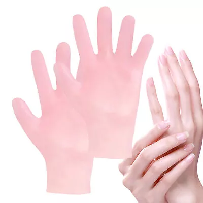 1 Pairs Reusable Moisturizing Silicone Gloves Gel Cracked Hands Care SPA Glo Ts • $12.29