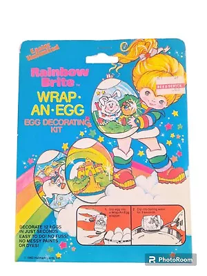 Vintage 1983 Rainbow Brite Easter Wrap An Egg Kit  • $15