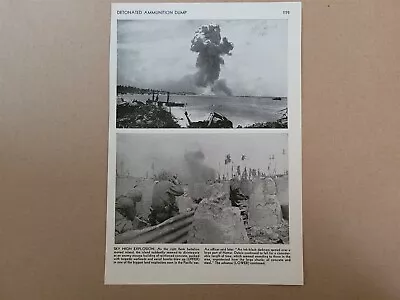 Marines Medical Team Blood Plasma 1945 World War 2 WW2 Picture Sheet • $16