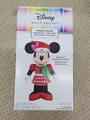 Disney Magic Holiday Minnie Mouse Airdorable Inflatable 22.4  Christmas New • $18