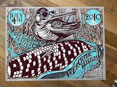 Pearl Jam Poster Werchter Belgium Munk One A/P SIgned And Numbered • $250