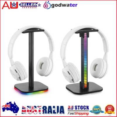 $15.49 • Buy RGB Gaming Headphone Stand Headset Desk Display Holder LED Base/USB Pickup Light