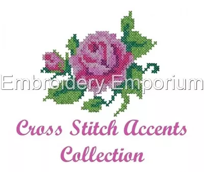 Cross Stitch Accents Collection - Machine Embroidery Designs On Usb 4x4 • £12.95