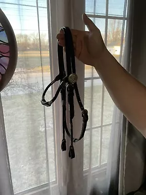 Vtg Headstall With Sliver Toned Pieces • $25
