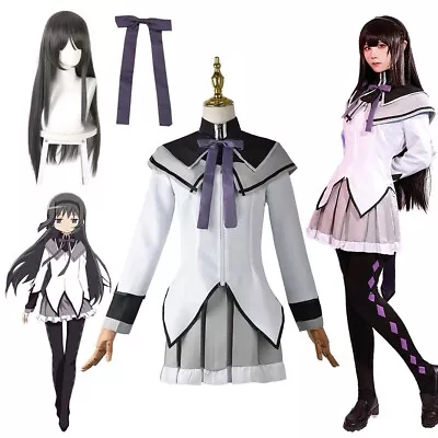 Puella Magi Madoka Magica Akemi Homura Cosplay Costume Outfit Party Womens Skirt • $28