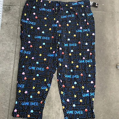 NWT PacMan Women's 5XL Maze Classic Retro Fleece Pajama Lounge Sleep Pants • $39.97