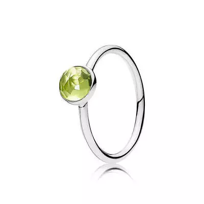 Green Peridot Lab-Gemstone Ring 925 Sterling Silver Ring Men Engagement Ring • £48.19