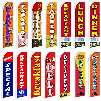 $18.95 • Buy Restaurant Swooper Feather Flutter Flag Specials Delivery