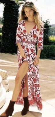 $150 • Buy Arnhem Dress 12/14AU Carolina Rose Pink Maxi Duster U50 L139 EPC