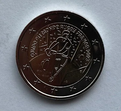 FRANCE  2 € Euro Commemorative Coin 2023 - Rugby World Cup 2023. UNC Coin • $5.50