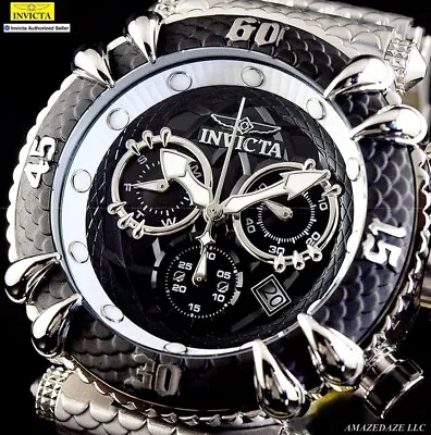 NEW Invicta Mens 52 Mm Subaqua TALON Swiss Z60 Chronograph BLACK DIAL SS Watch • $129.99