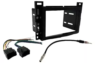 Stereo Double ISO DIN Dash Kit Wire Harness Antenna Adapter Radio Install Bundle • $34.99