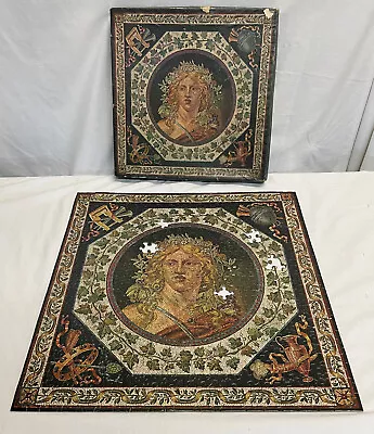 Vintage SPRINGBOK FLORENTINE MOSAIC PUZZLE Bacchus Roman Wine God  -3 Pcs • $12.99