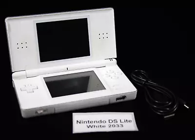 Nintendo DS Lite Console Handheld [White] + USB Charging Cable TESTED WORKING • $109.95