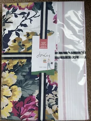 £59.99 • Buy Joules Cambridge Floral Creme Bedding Duvet Cover + 2 Oxford Pillowcases Double