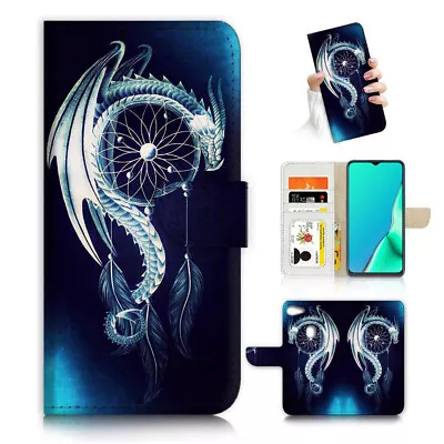 ( For Oppo A73 ) Flip Wallet Case Cover AJ24517 Dream Catcher Dragon • $12.99